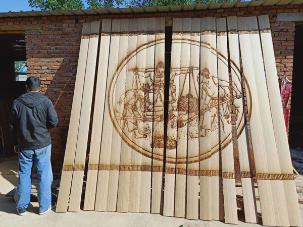点击查看实际尺寸　标题：大型竹简文化墙 阅读次数：4554